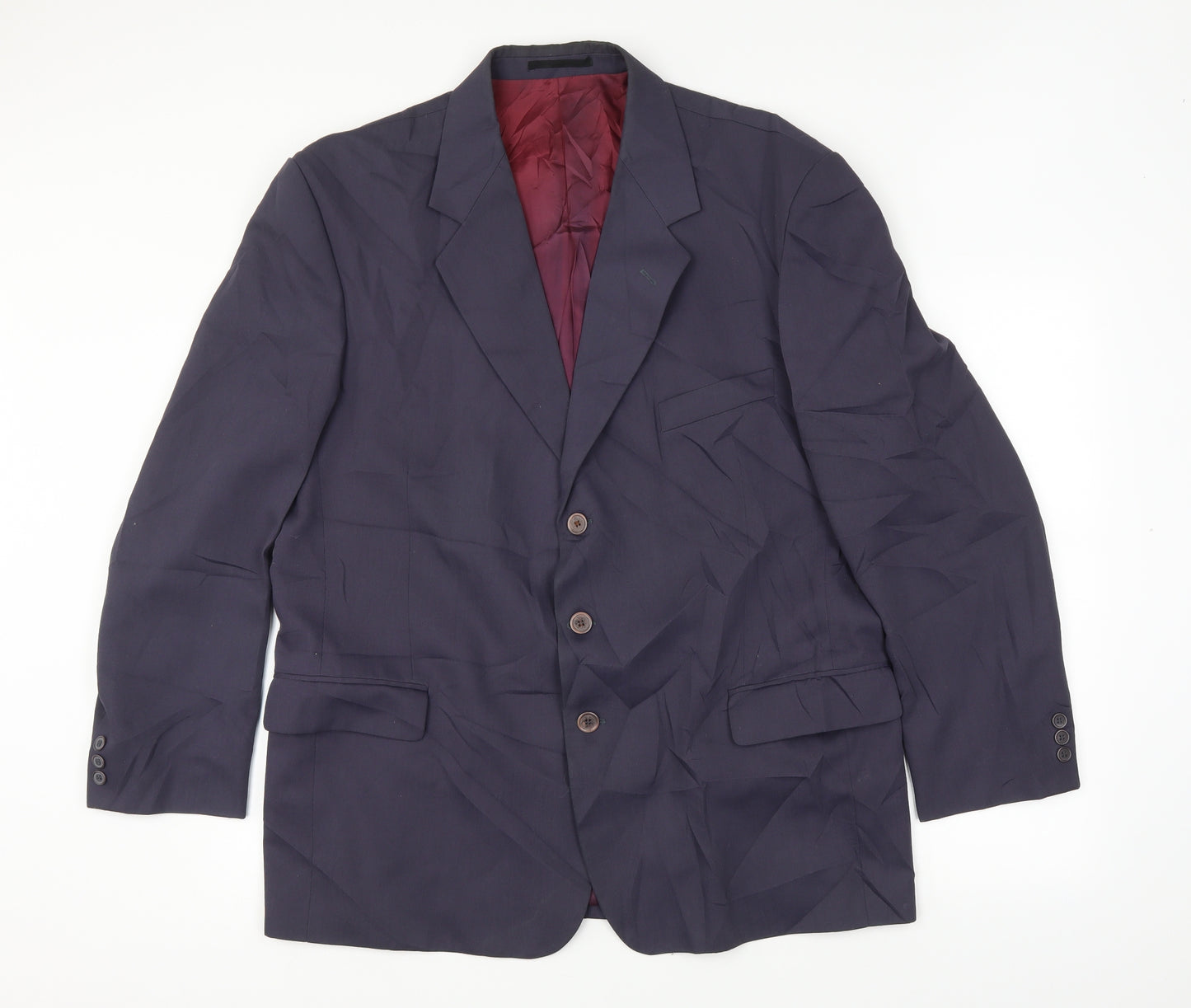 Blue Fox Mens Black   Jacket Suit Size 44