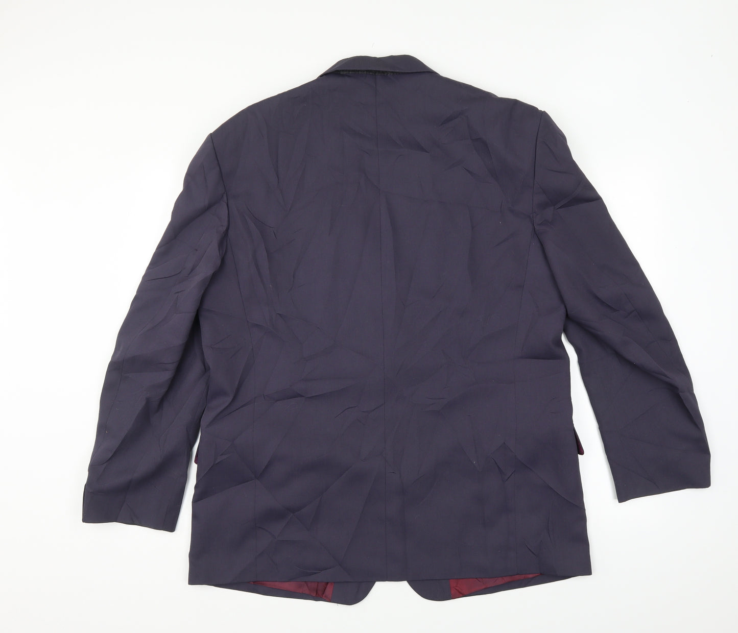Blue Fox Mens Black   Jacket Suit Size 44