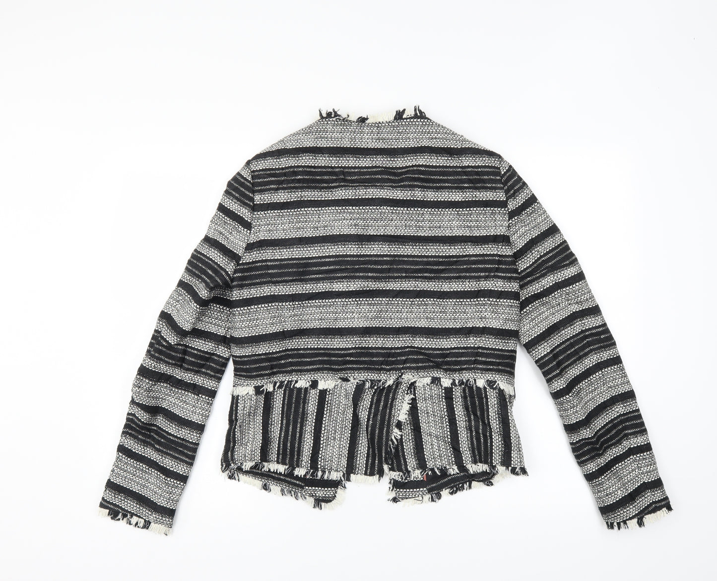 Marks and Spencer Womens Black Striped  Jacket  Size 12