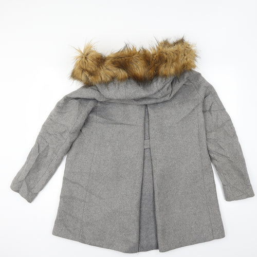Zara Womens Grey   Overcoat Coat Size L