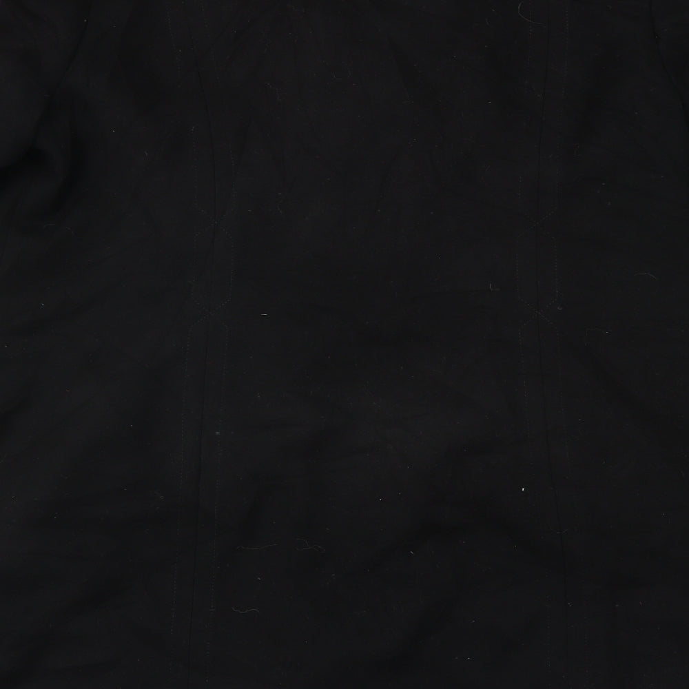 BM Womens Black   Overcoat Coat Size 24