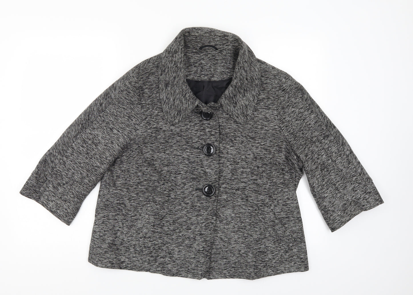 Evie Womens Grey   Pea Coat Coat Size 18