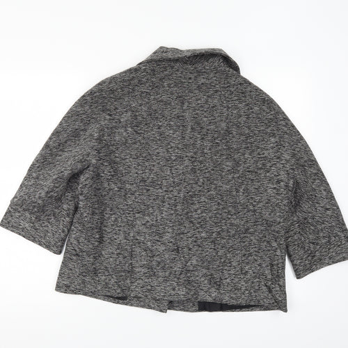 Evie Womens Grey   Pea Coat Coat Size 18