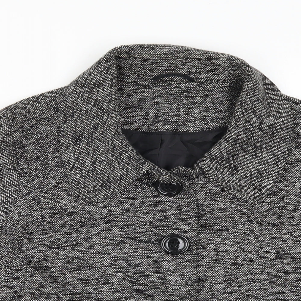 Evie Womens Grey   Pea Coat Coat Size 18