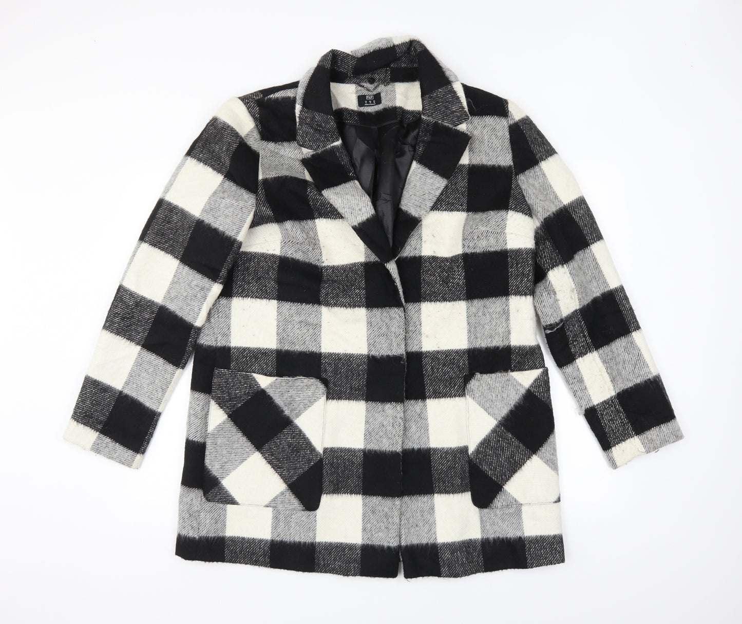F&F Womens Black Check  Jacket  Size 18
