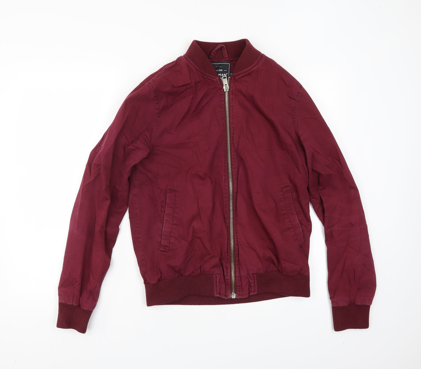 Topman Mens Red   Bomber Jacket Jacket Size S