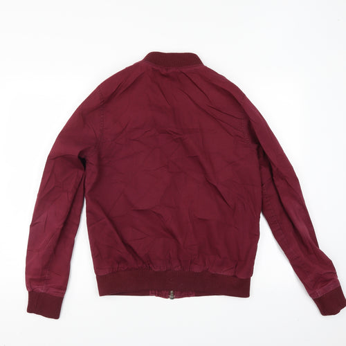 Topman Mens Red   Bomber Jacket Jacket Size S