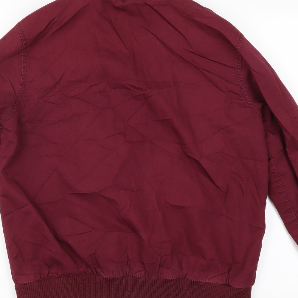 Topman Mens Red   Bomber Jacket Jacket Size S