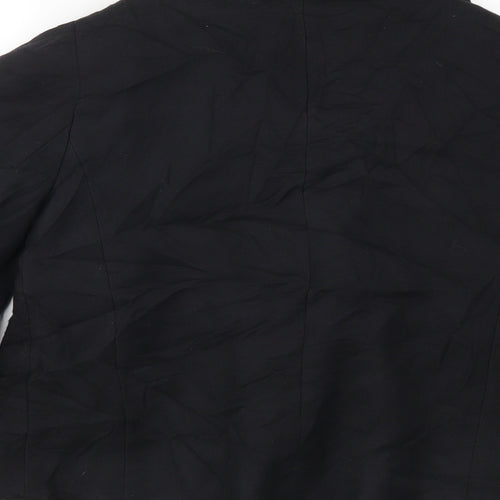 Zara Womens Black   Pea Coat Coat Size M