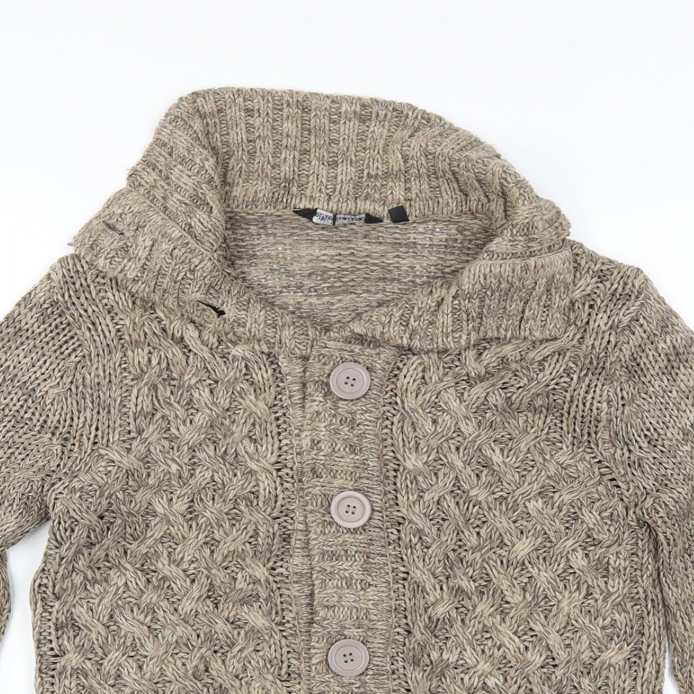 Ellie Louise Womens Beige   Cardigan Jumper Size M