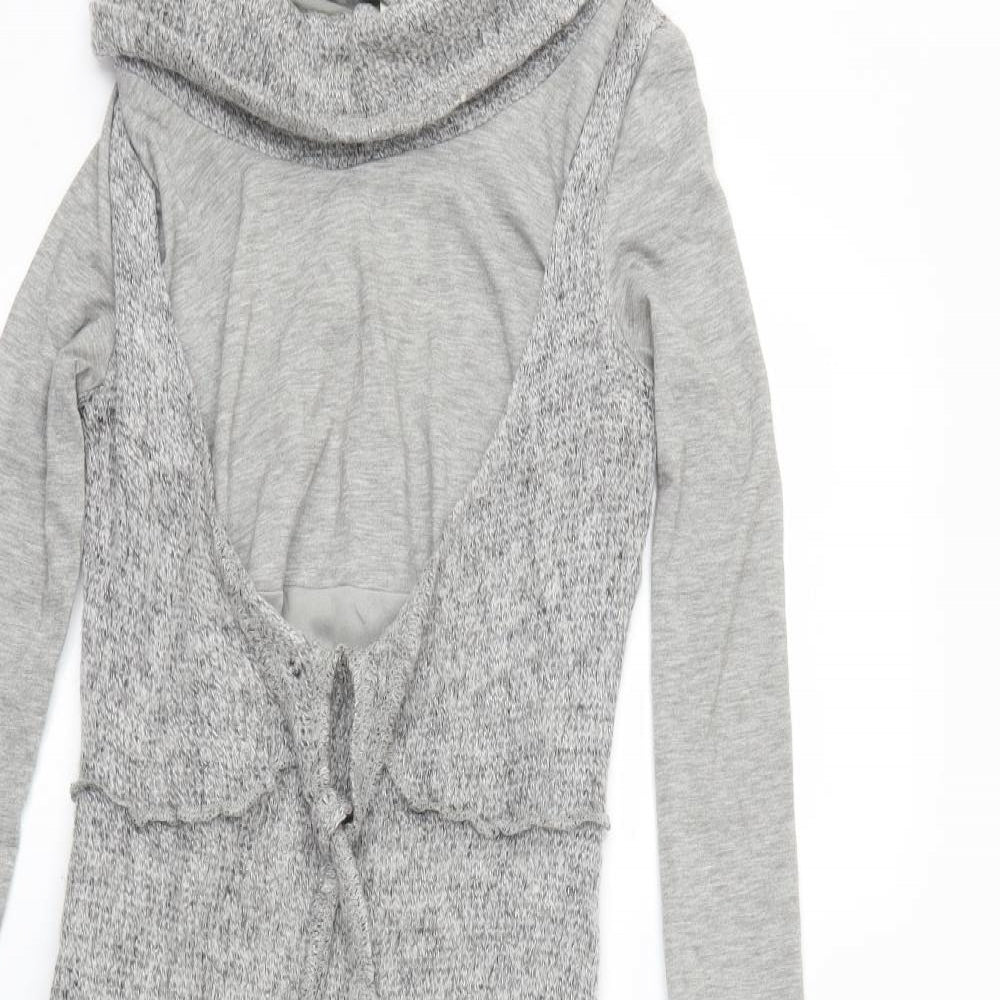 Stella  Womens Grey   Jumper Dress  Size 8  - Shaped hem