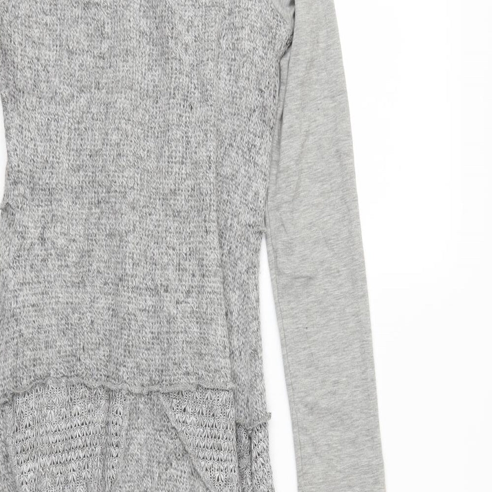 Stella  Womens Grey   Jumper Dress  Size 8  - Shaped hem