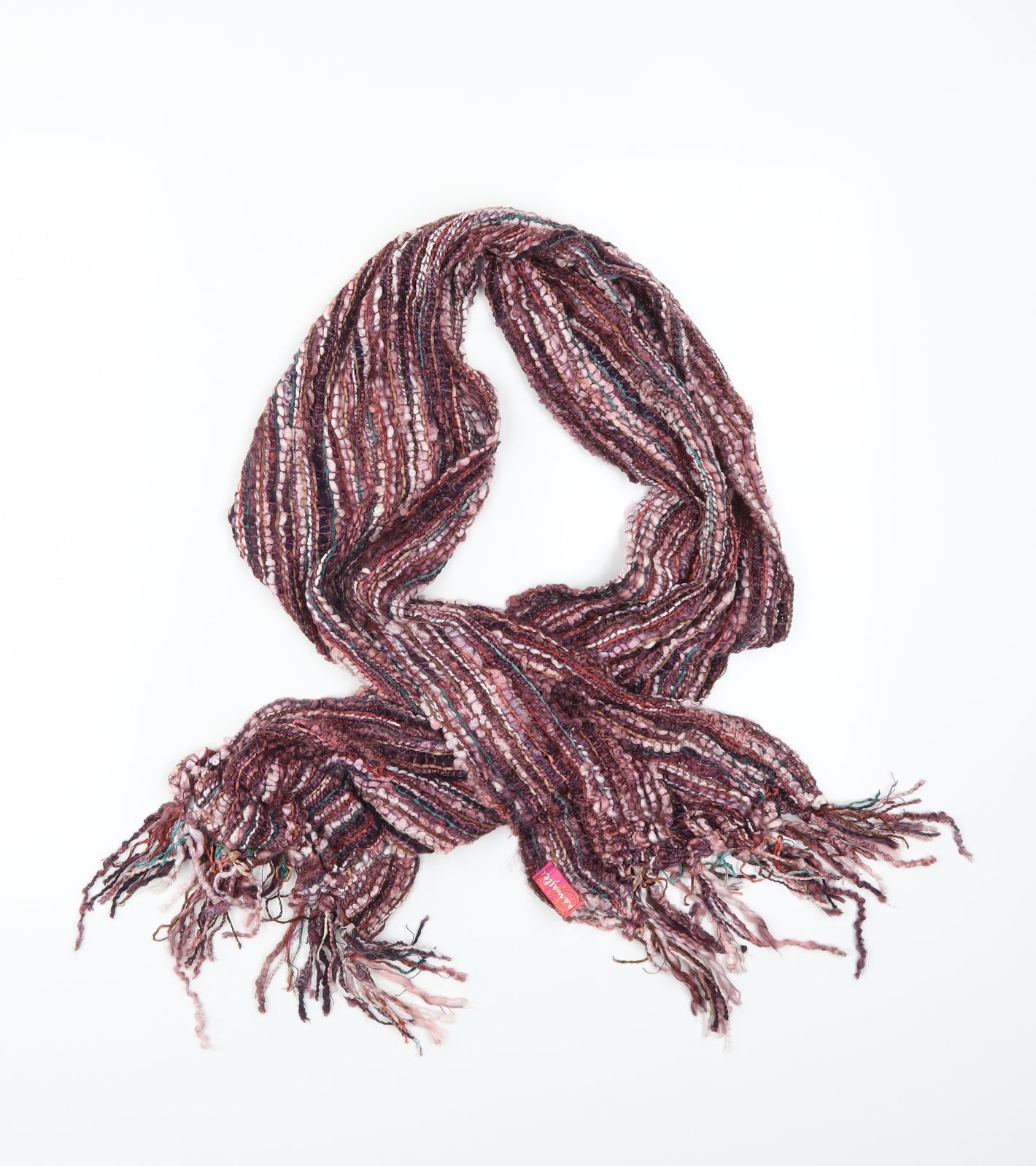 Namaste Womens Pink Striped   Scarf