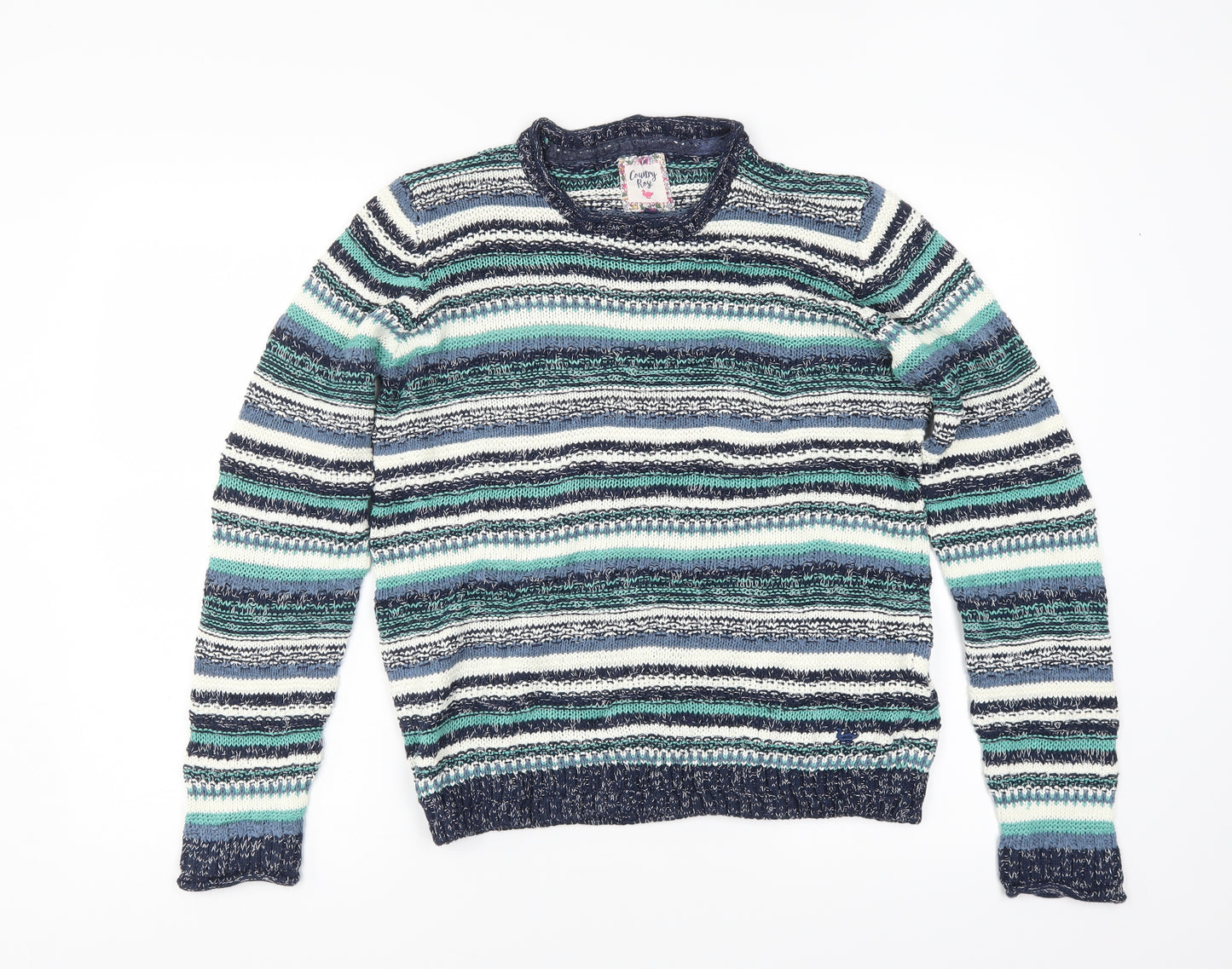 COUNTRY ROSE Womens Multicoloured Striped  Pullover Jumper