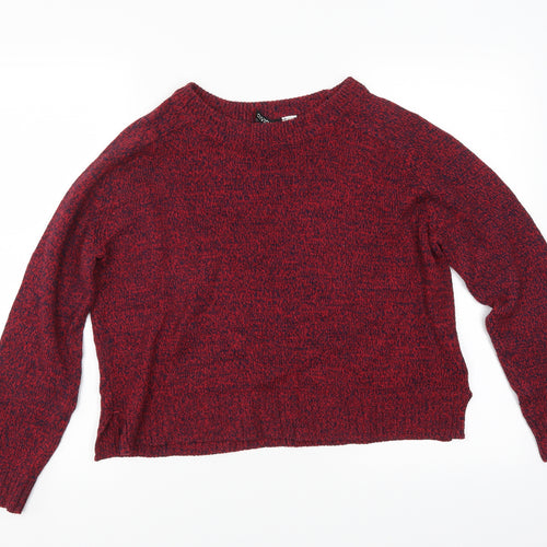 Divided by H&M Womens Red   Pullover Jumper Size M