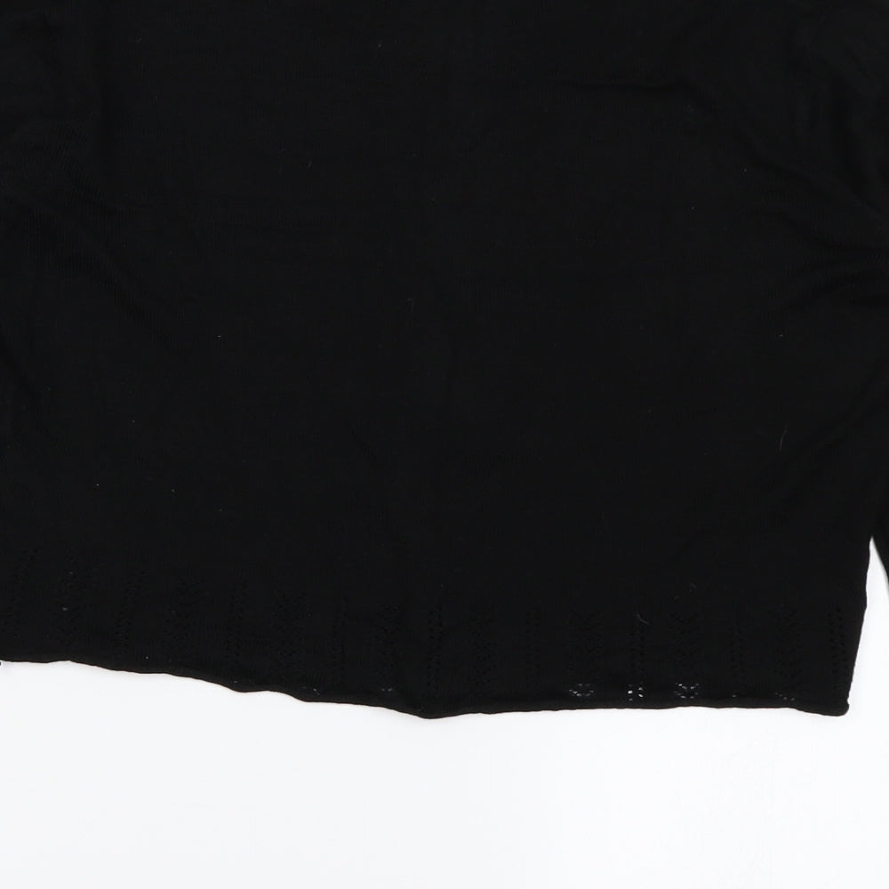 prim Womens Black  Knit Cardigan Jumper Size XS
