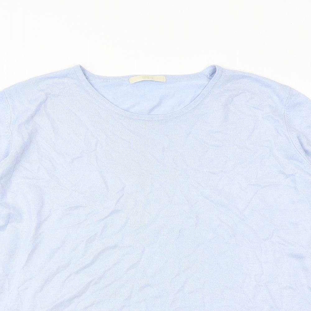 Marks & Spencer Womens Blue   Pullover Jumper Size 14