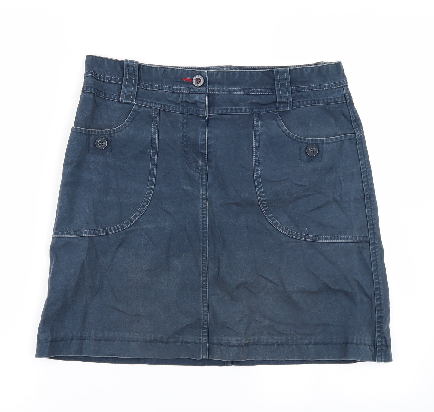 L.O.G.G Womens Blue   A-Line Skirt Size 10