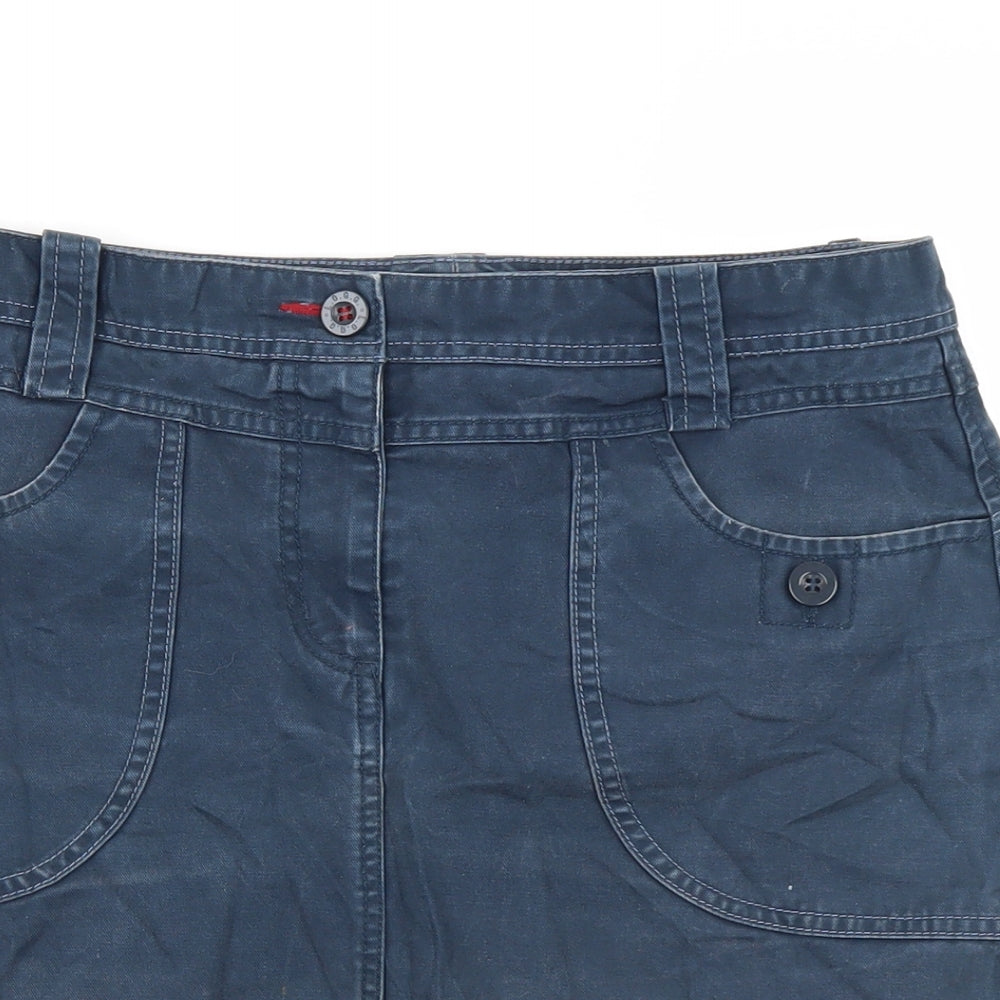 L.O.G.G Womens Blue   A-Line Skirt Size 10