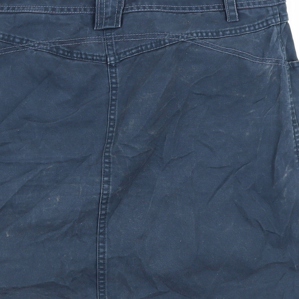 L.O.G.G Womens Blue   A-Line Skirt Size 10