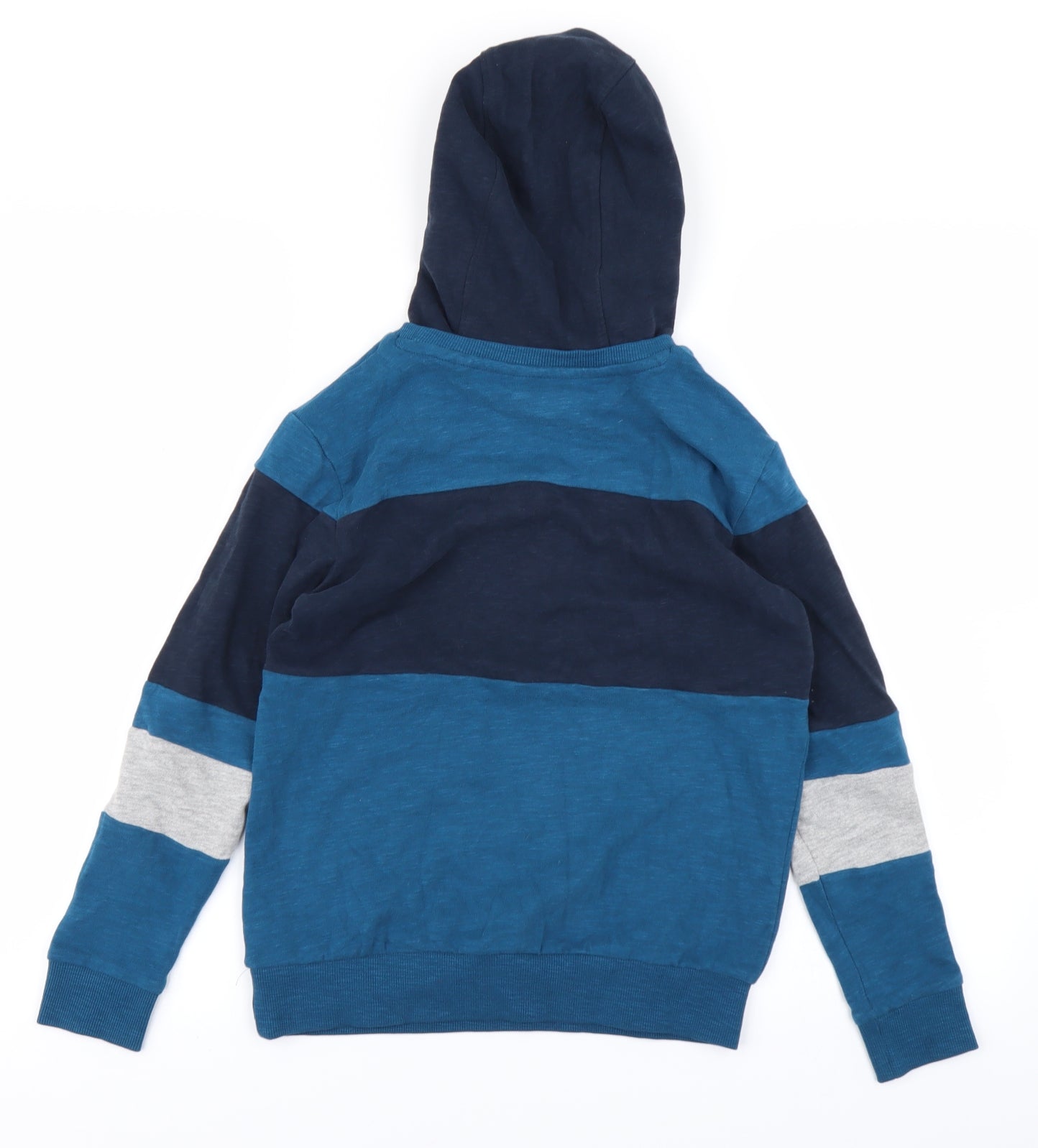 NEXT Boys Blue Striped  Pullover Hoodie Size 9 Years