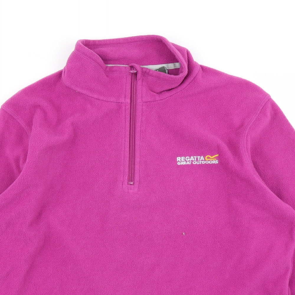 Regatta Womens Pink  Fleece Pullover Sweatshirt Size 12