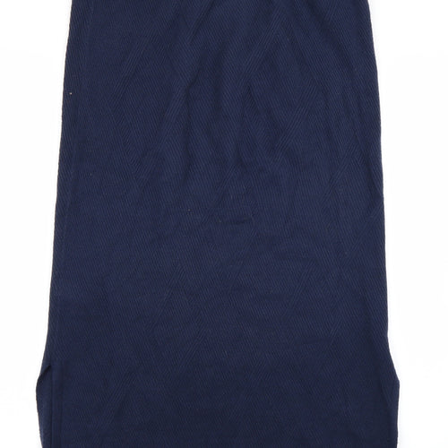 M&S Collection Womens Blue  Knit Straight & Pencil Skirt Size 16