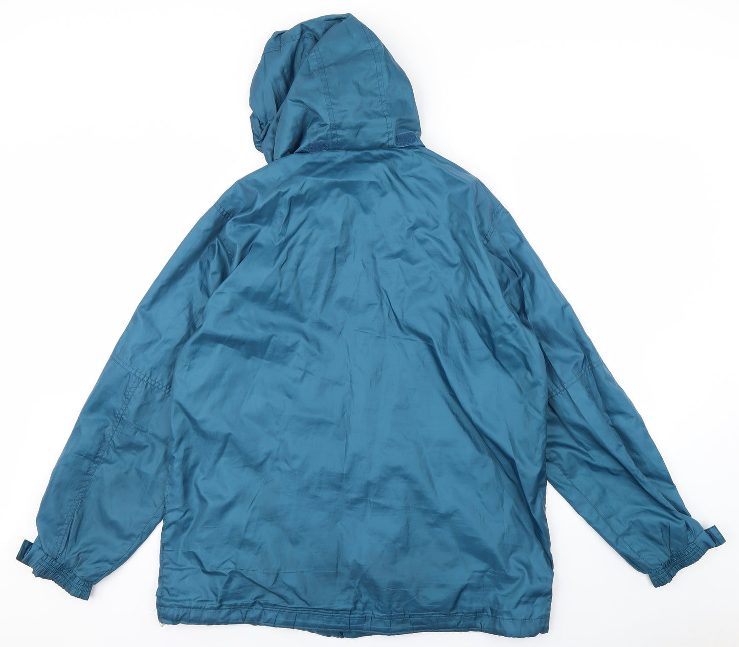 Preworn Womens Blue   Rain Coat Coat Size 16