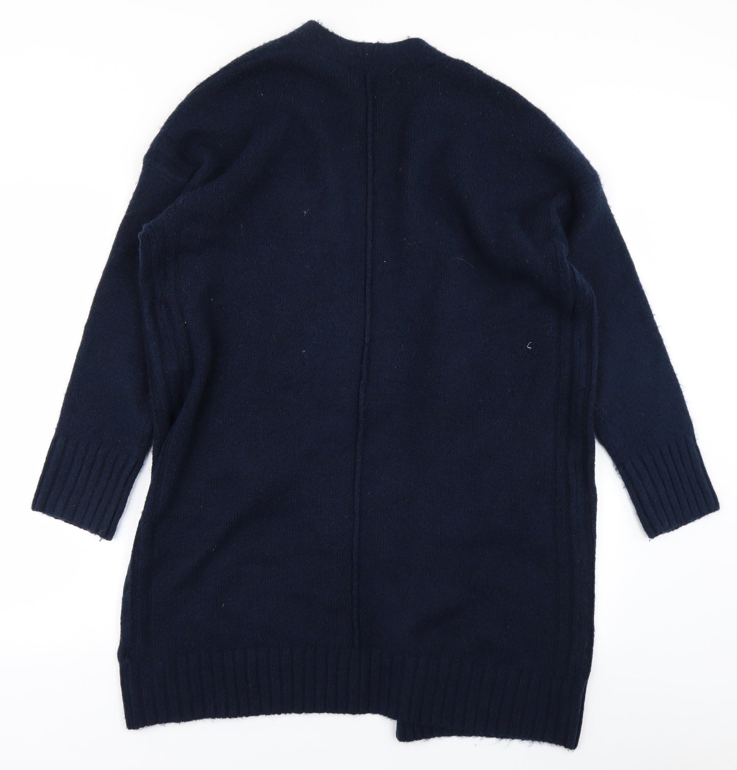 M&S Womens Blue  Knit Cape Jumper Size M