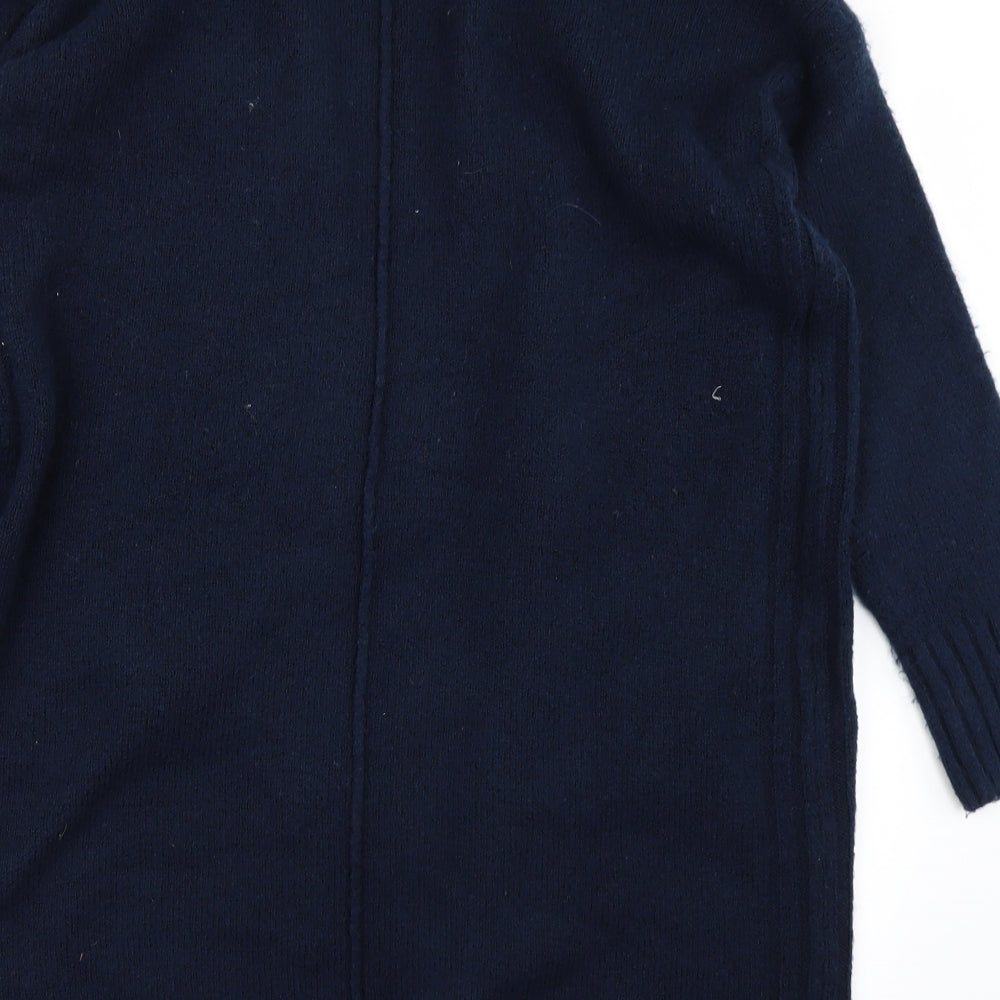 M&S Womens Blue  Knit Cape Jumper Size M