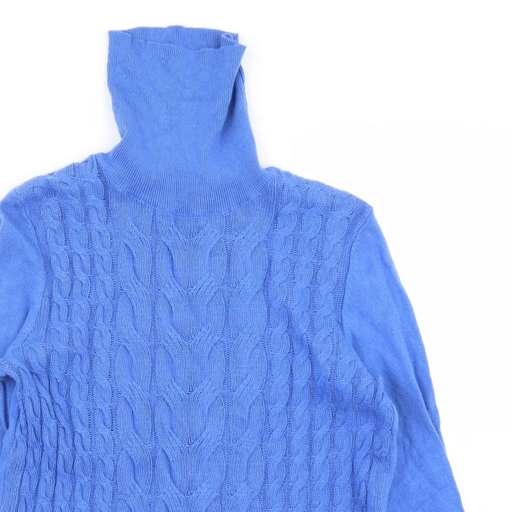CC Womens Blue  Knit Pullover Jumper Size S