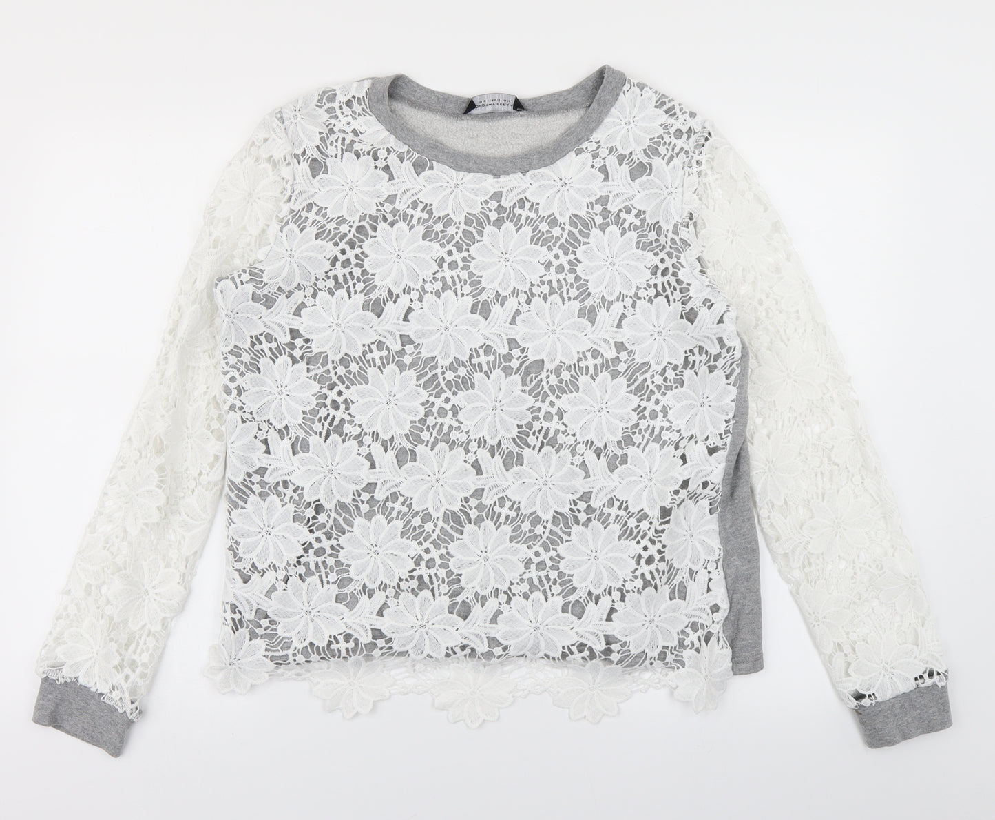 Dorothy Perkins Womens Grey   Pullover Sweatshirt Size 14