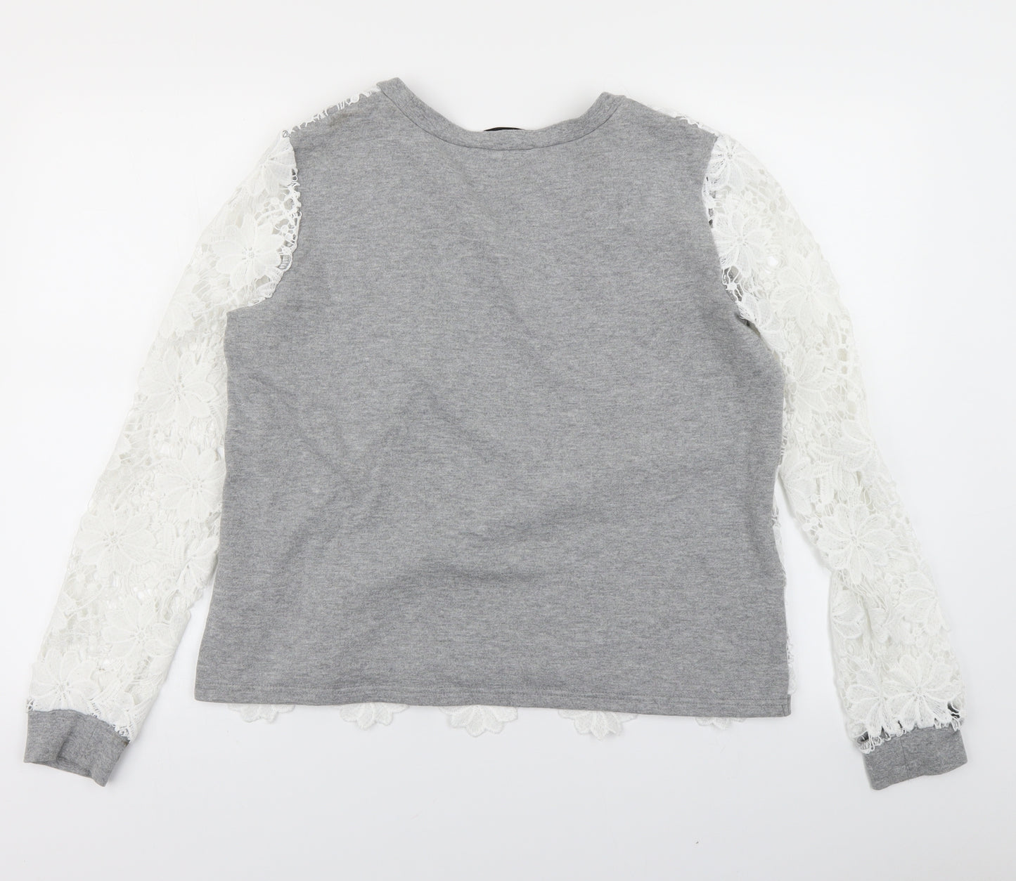 Dorothy Perkins Womens Grey   Pullover Sweatshirt Size 14