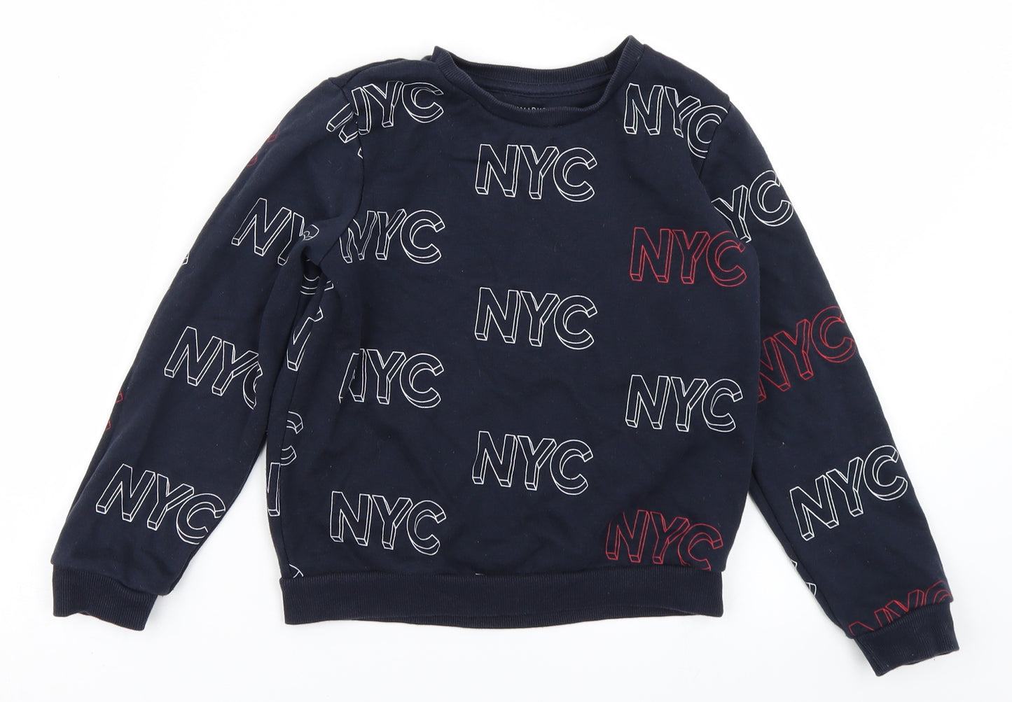 Primark Boys Blue   Pullover Sweatshirt Size 8-9 Years