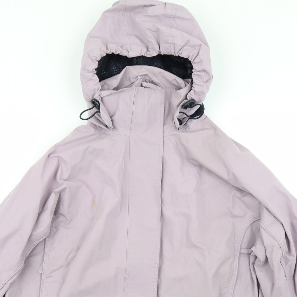 Outdoor Sportswear Womens Purple   Rain Coat Coat Size 14