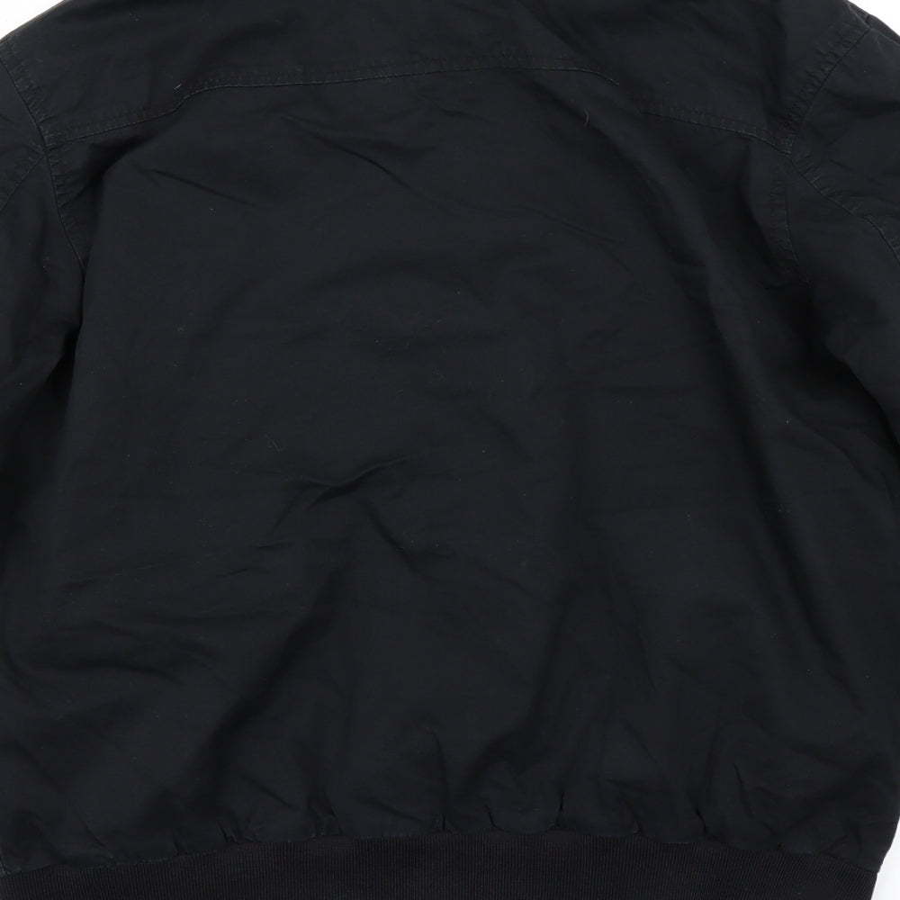 Cedar Wood State Mens Black   Bomber Jacket Jacket Size L