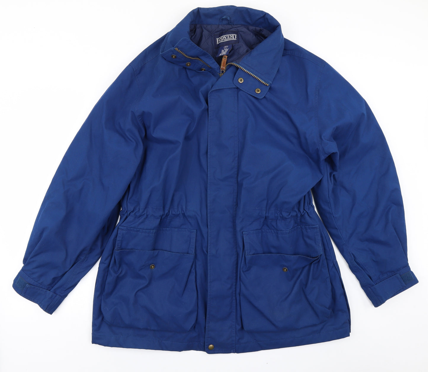 Lands' End Mens Blue   Parka Coat Size L