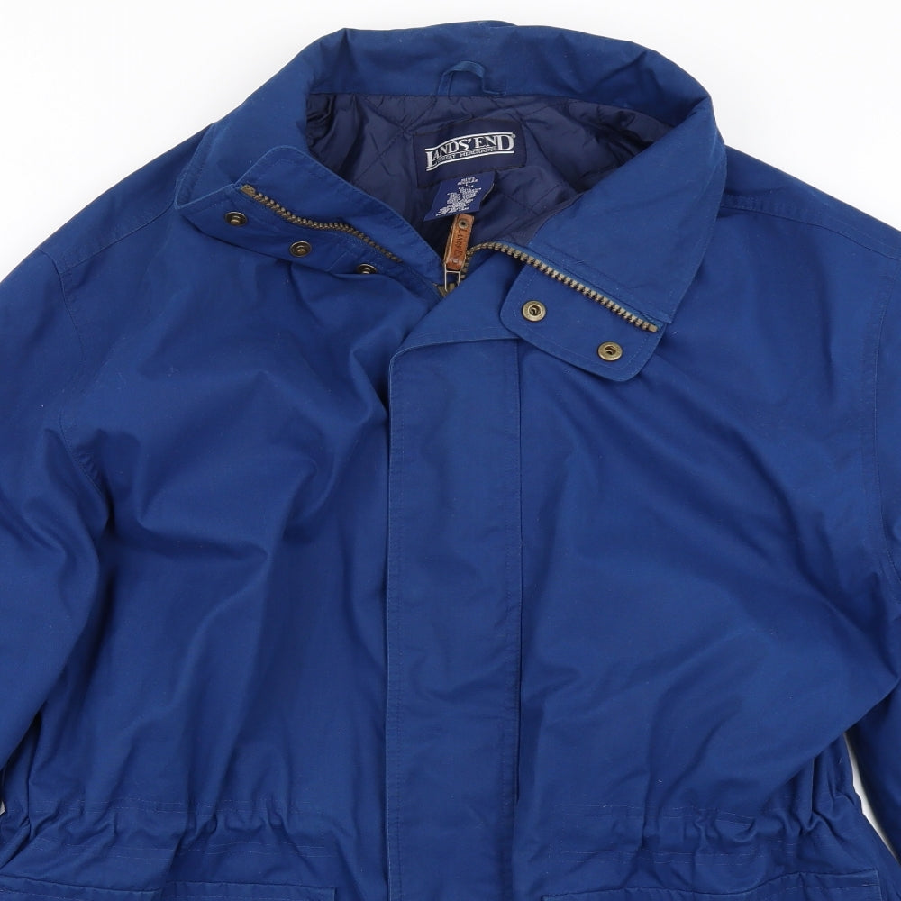 Lands' End Mens Blue   Parka Coat Size L