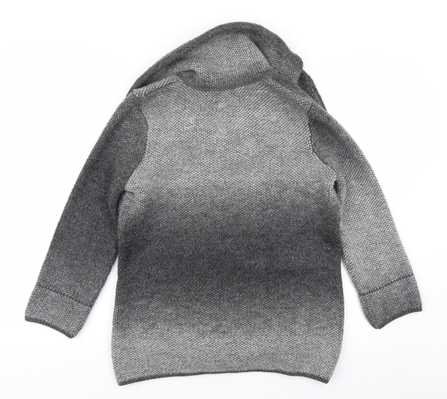 Per Una Womens Grey  Knit Cardigan Jumper Size 12