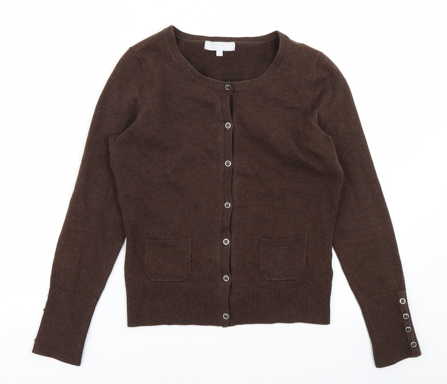 Red Herring Womens Brown  Knit Cardigan Jumper Size 8