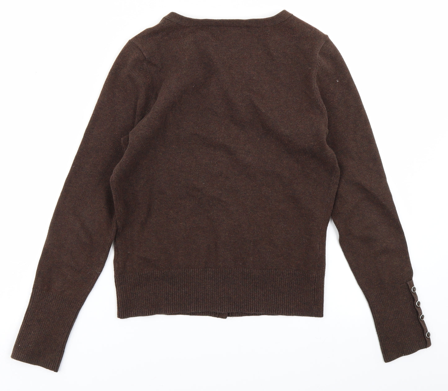 Red Herring Womens Brown  Knit Cardigan Jumper Size 8