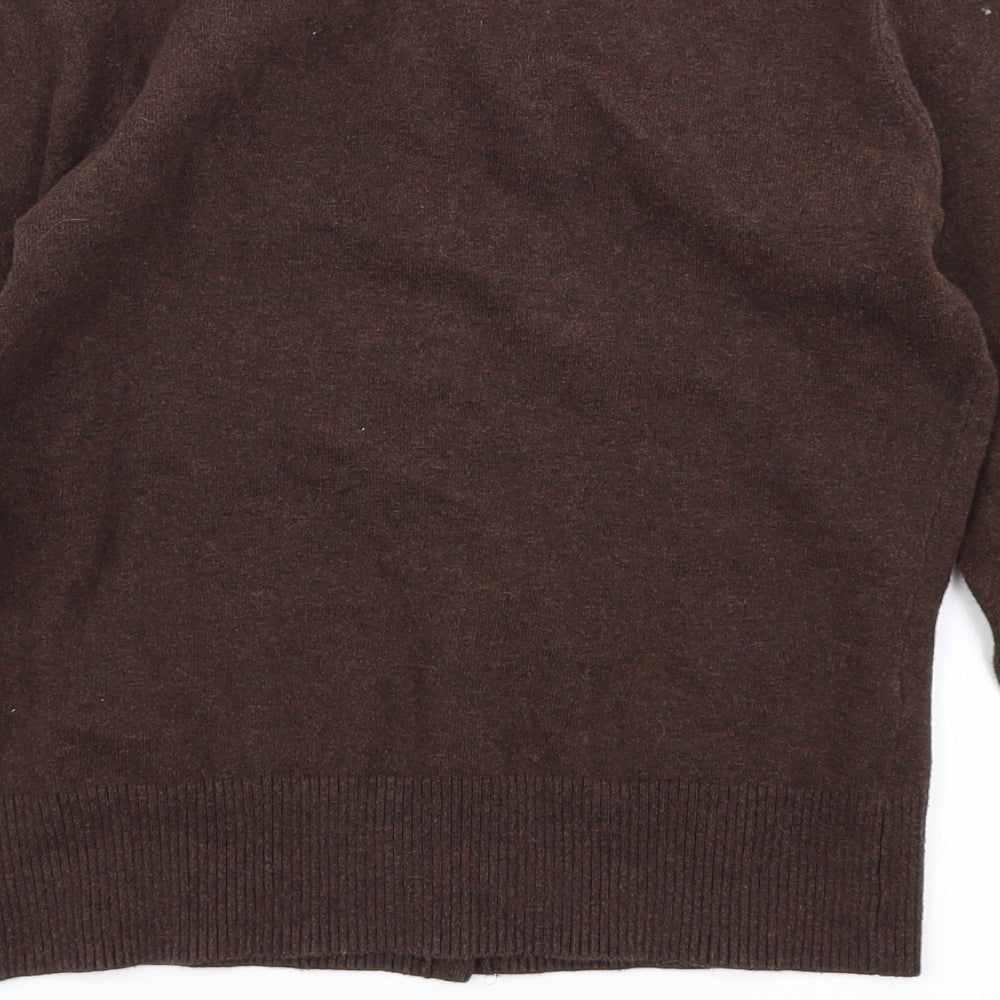 Red Herring Womens Brown  Knit Cardigan Jumper Size 8