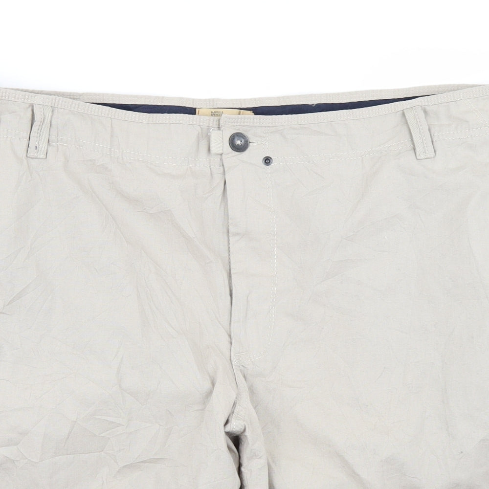 North Coast Mens Beige   Cargo Shorts Size 50 in