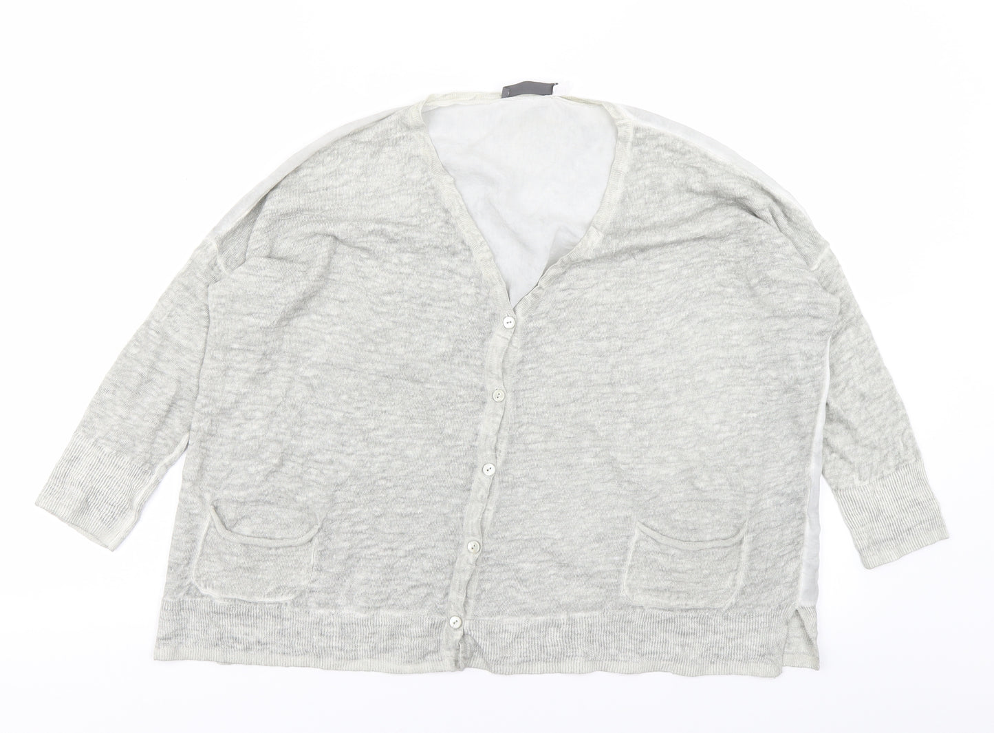 Mint Velvet Womens Grey   Cardigan Jumper Size 10