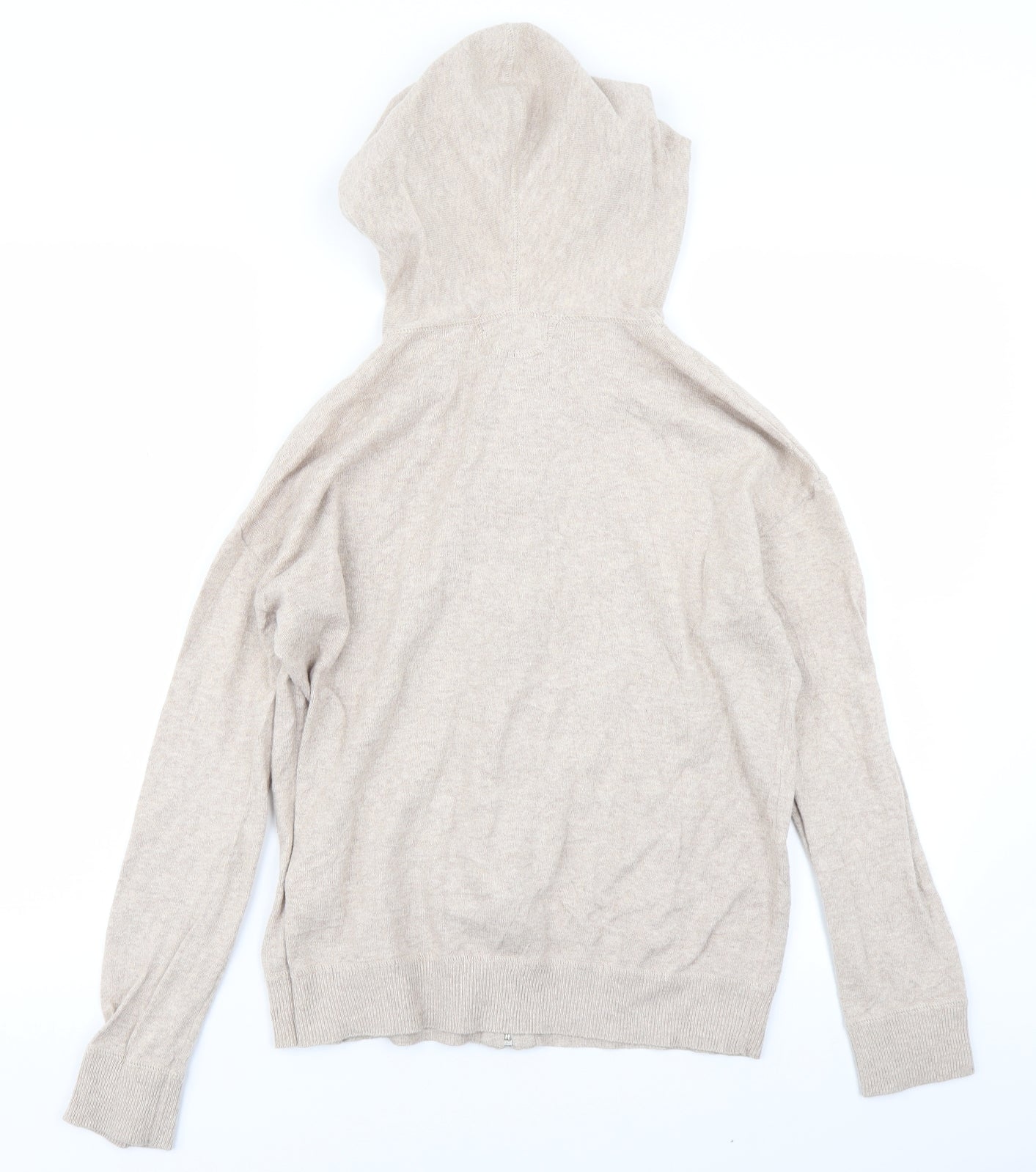 M&S Collection Womens Beige   Full Zip Hoodie Size S