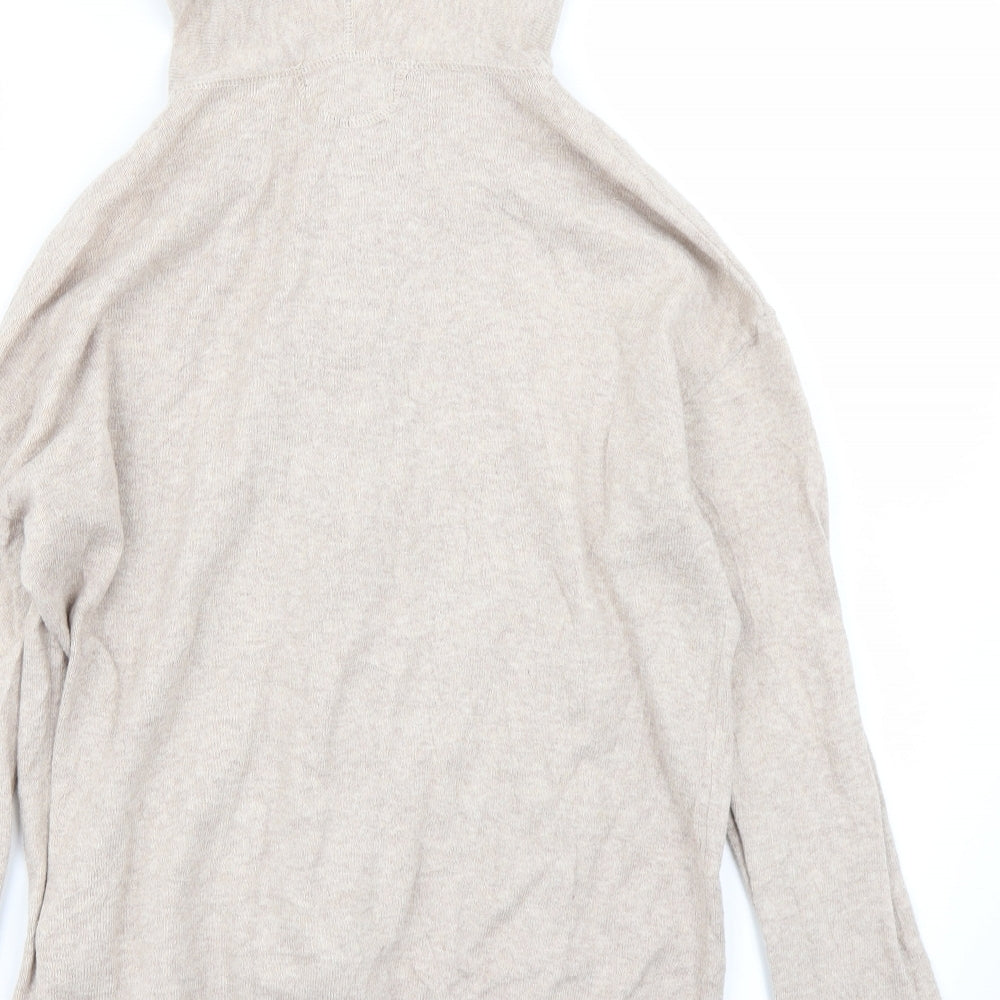 M&S Collection Womens Beige   Full Zip Hoodie Size S