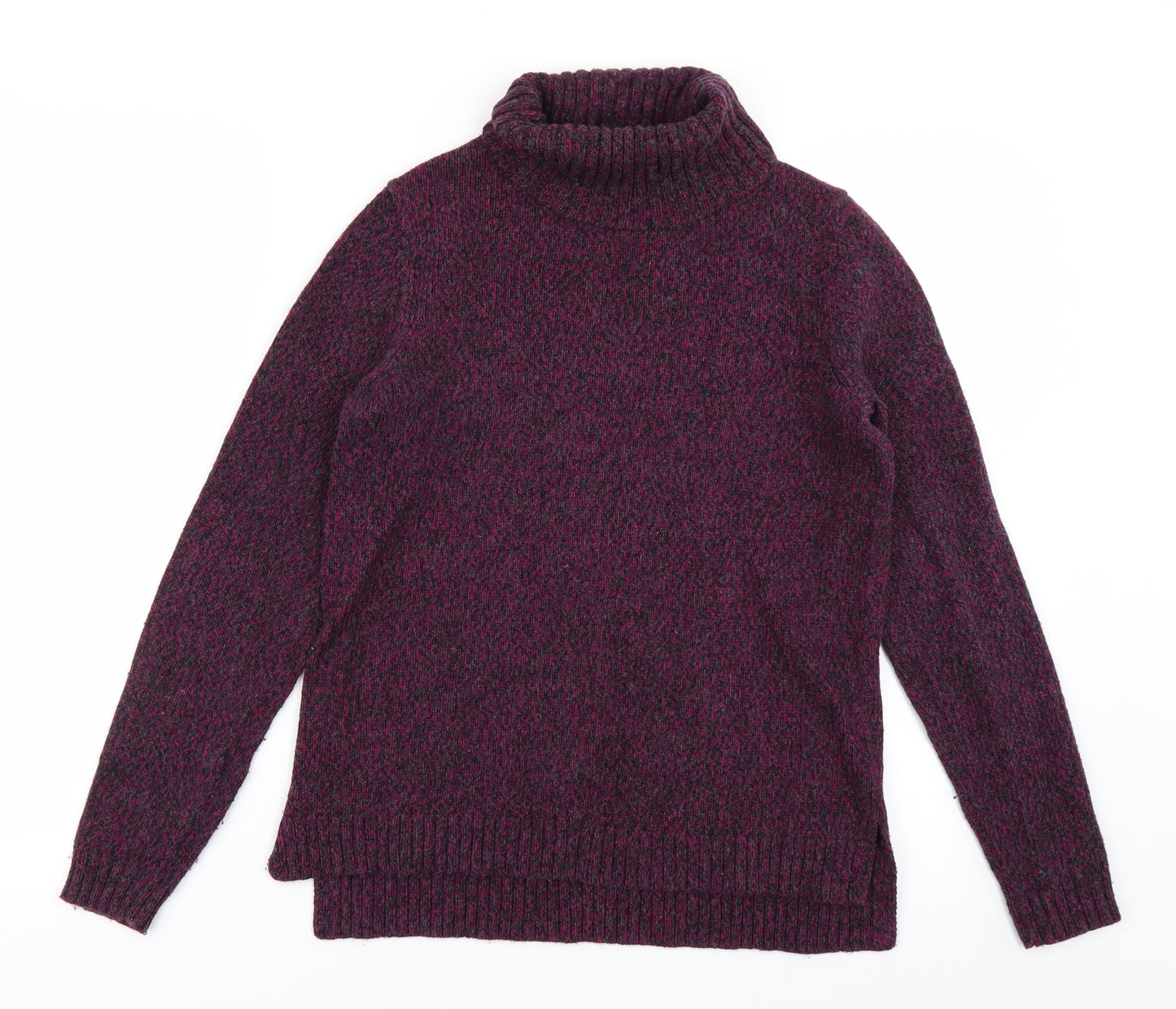 Laura Ashley Womens Purple  Knit Pullover Jumper Size 12