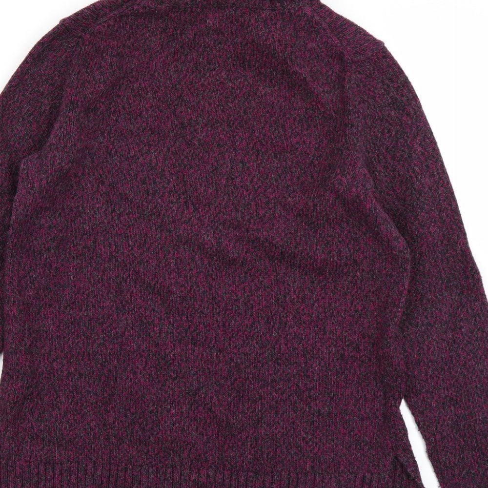 Laura Ashley Womens Purple  Knit Pullover Jumper Size 12