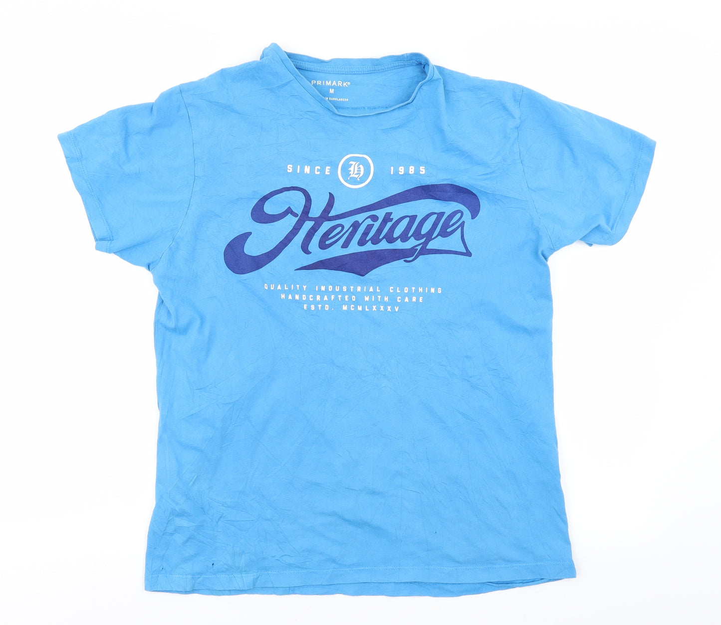 Primark Mens Blue    T-Shirt Size M