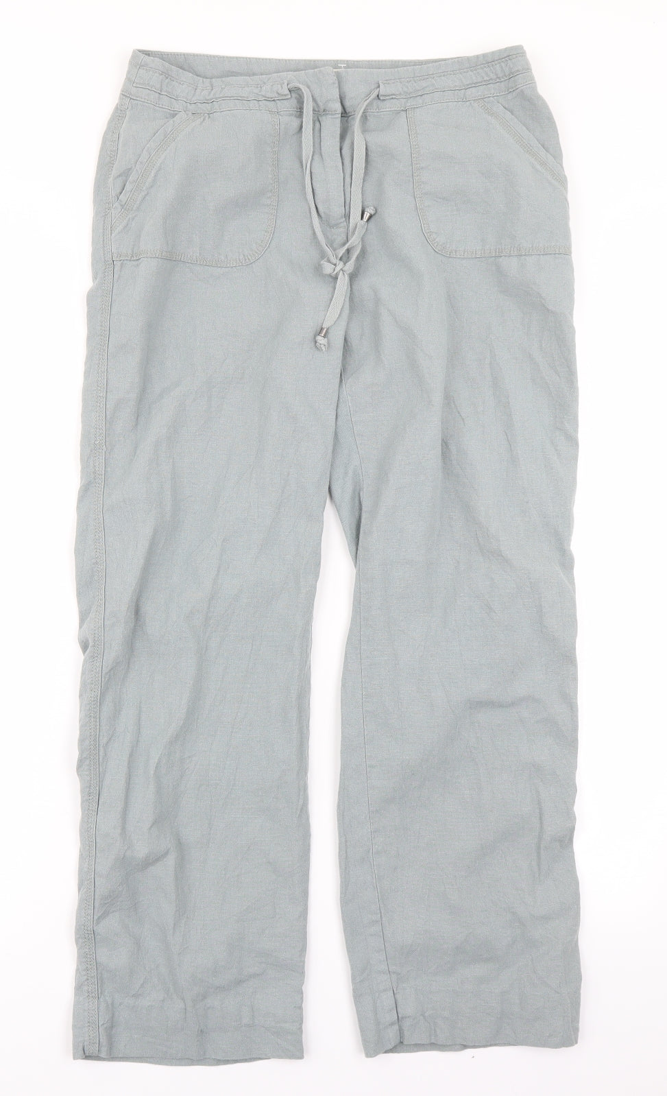 Papaya Womens Blue   Cargo Trousers Size 10 L26 in